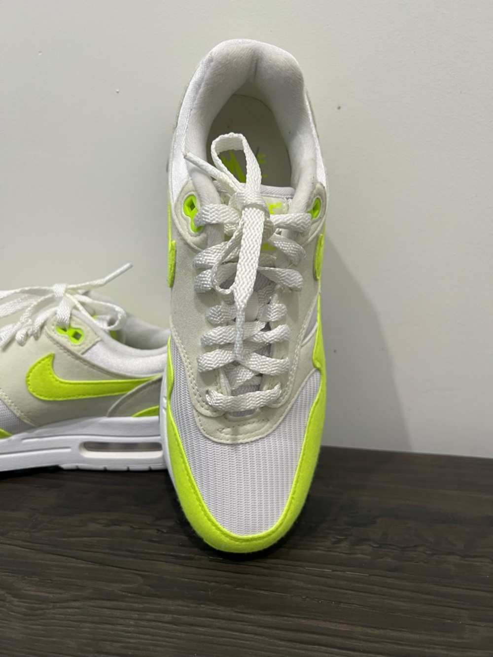 Nike Women's White & Neon Yellow Low-Top Sneakers - Picture 5 of 8
